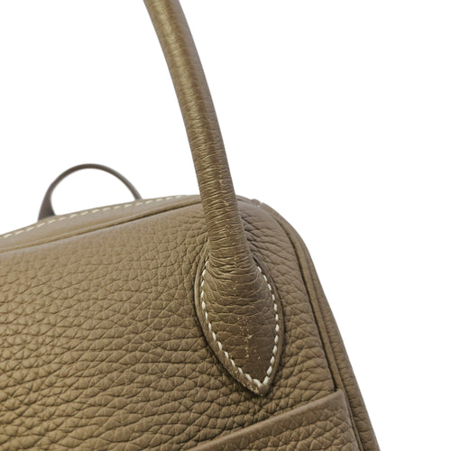 Lindy 26 Etoupe in Clemence Palladium hardware