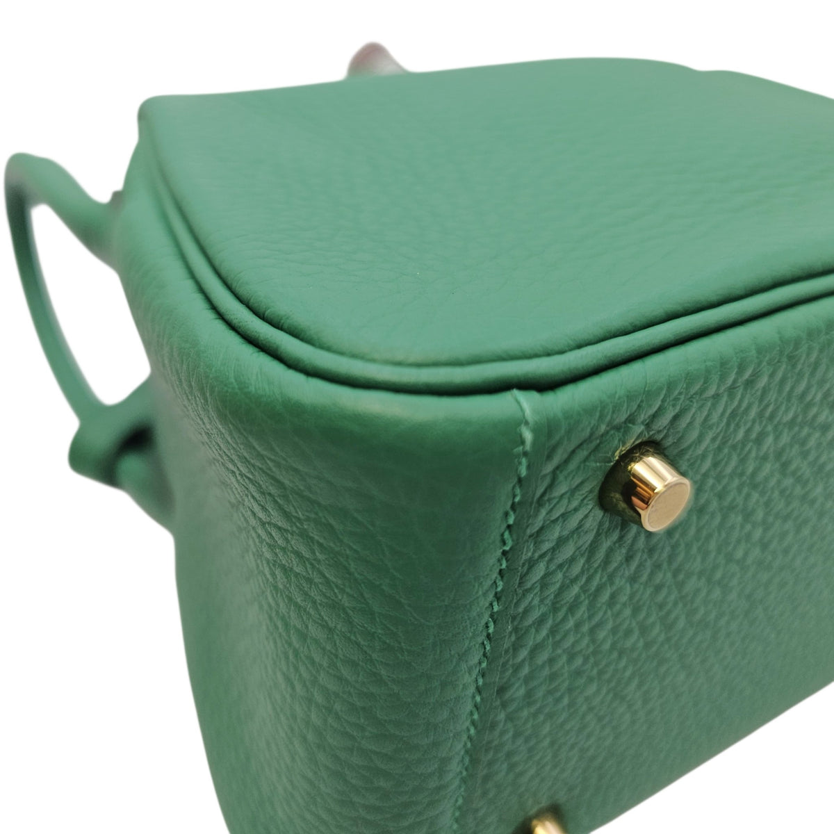 Lindy II Mini Vert Vertigo in Clemence Gold hardware