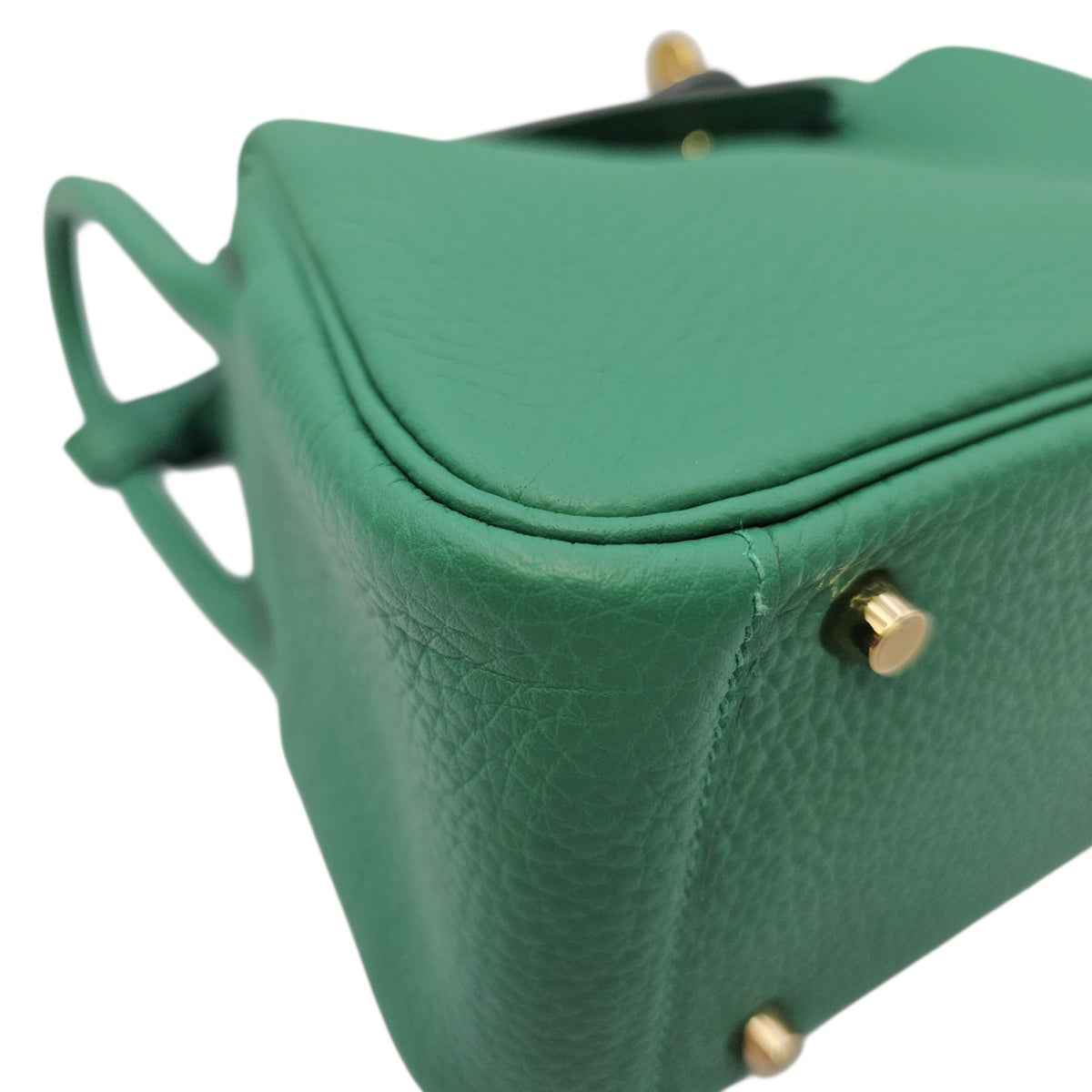 Lindy II Mini Vert Vertigo in Clemence Gold hardware