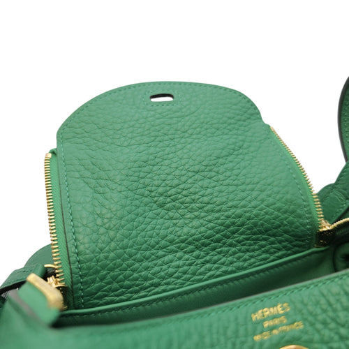 Lindy II Mini Vert Vertigo in Clemence Gold hardware