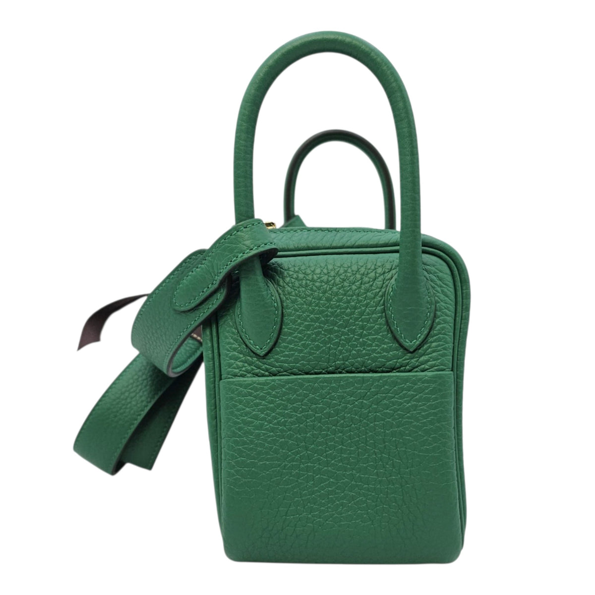 Lindy II Mini Vert Vertigo in Clemence Gold hardware