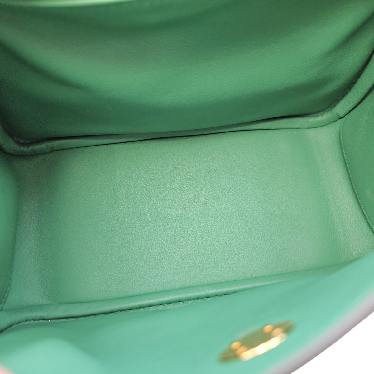 Lindy II Mini Vert Vertigo in Clemence Gold hardware