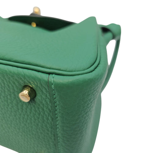 Lindy II Mini Vert Vertigo in Clemence Gold hardware