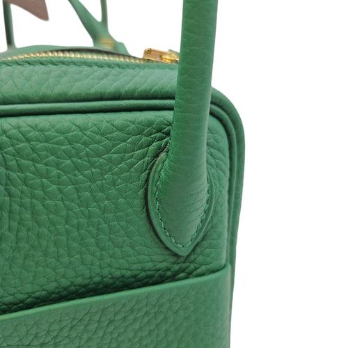 Lindy II Mini Vert Vertigo in Clemence Gold hardware
