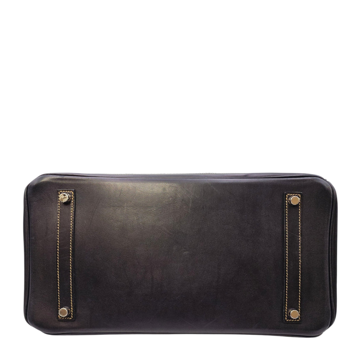 Ghillies Birkin  35 Noir/Denim  in Tadelakt/Toile Brushed Palladium hardware