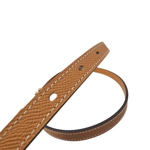 Pop H 15 Belt. Sz: 85cm  Gold Belt in Epsom Gold hardware