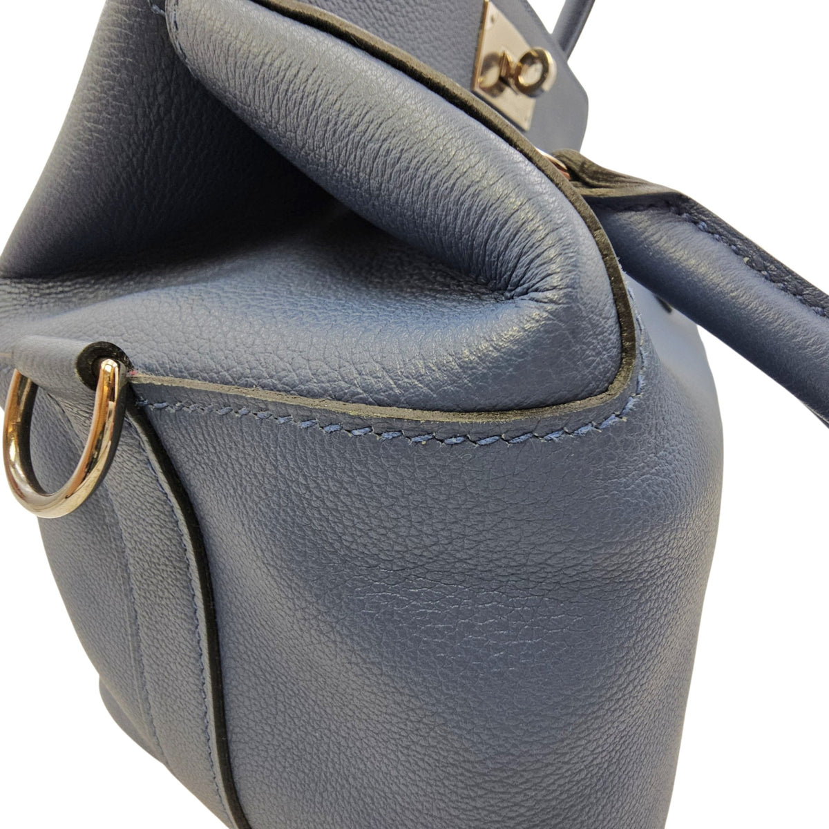 Toolbox  20 Blue Agate/Gris mouette in Evercolor Palladium hardware