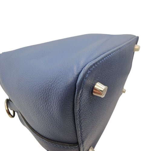 Toolbox  20 Blue Agate/Gris mouette in Evercolor Palladium hardware