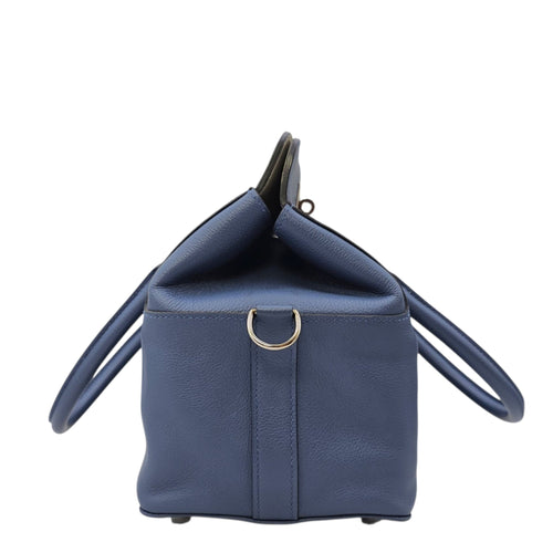Toolbox  20 Blue Agate/Gris mouette in Evercolor Palladium hardware