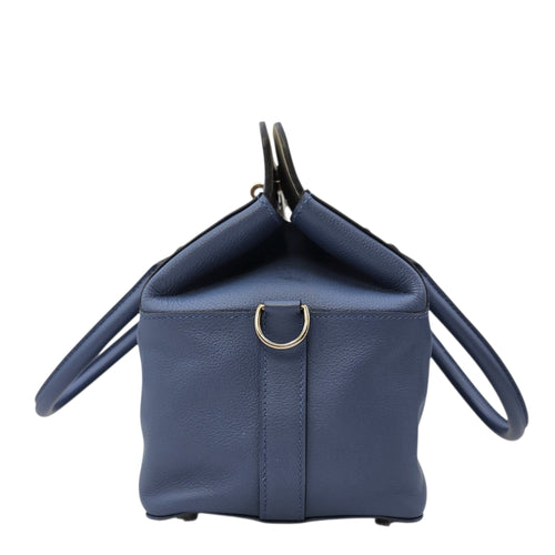 Toolbox  20 Blue Agate/Gris mouette in Evercolor Palladium hardware