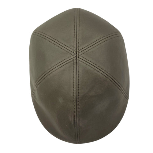 Saint -Honore Beret  Green Hat in Lambskin
