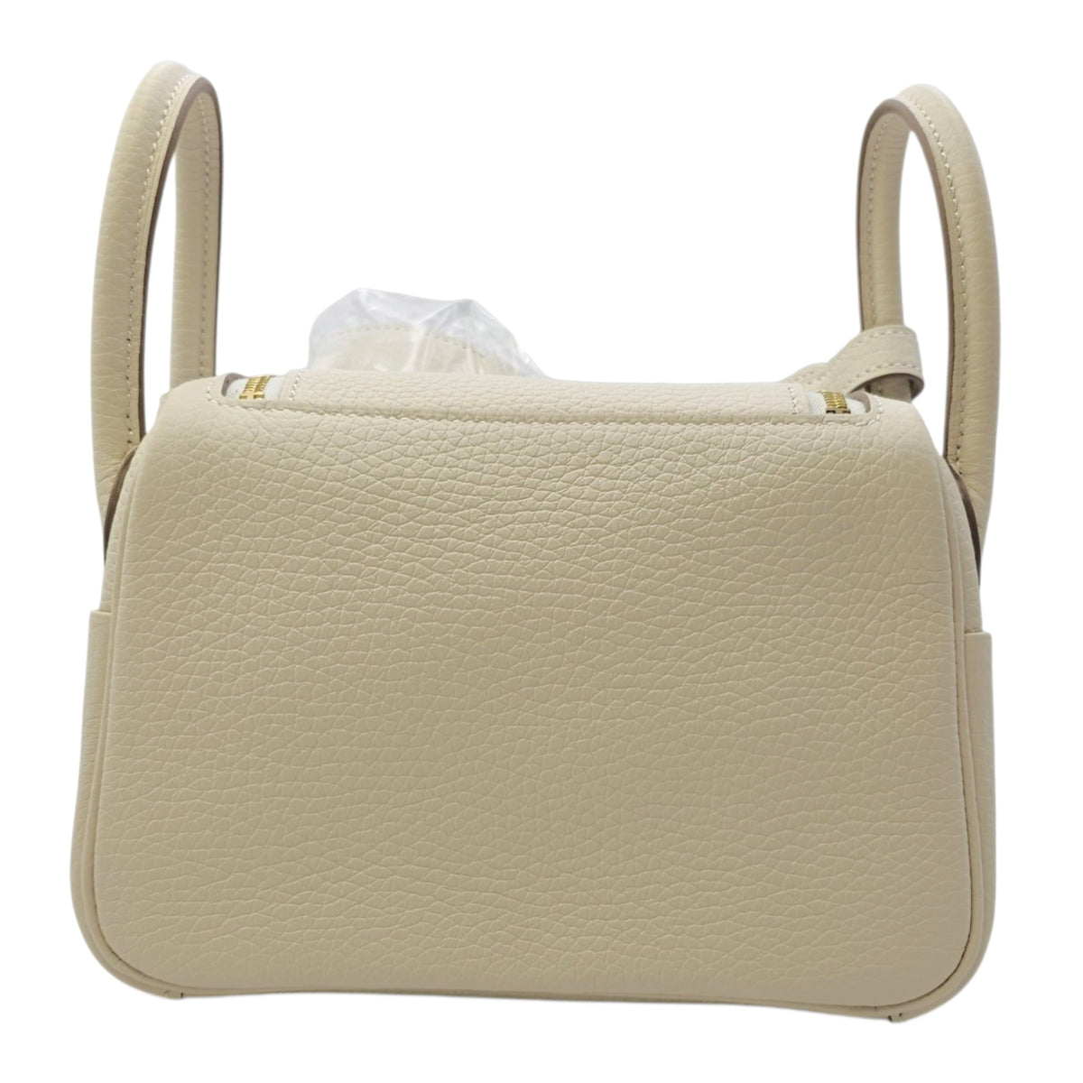 Lindy II Mini Craie in Clemence Gold hardware