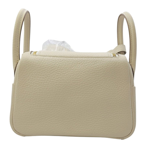 Lindy II Mini Craie in Clemence Gold hardware