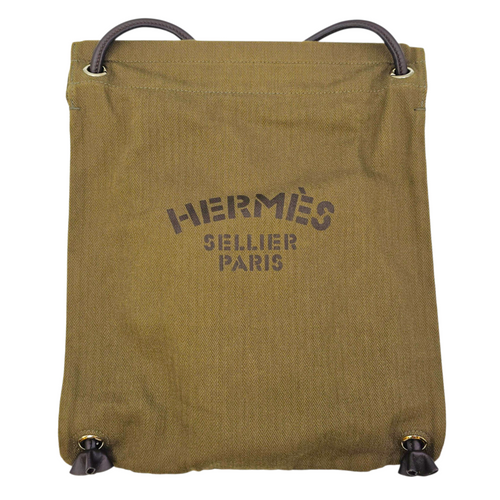 Maline Grooming Bag Kaki/Ebene in Canvas Palladium hardware