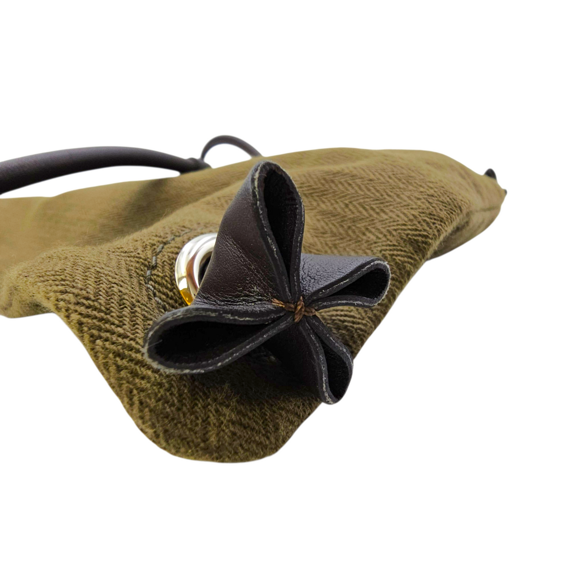 Maline Grooming Bag Kaki/Ebene in Canvas Palladium hardware