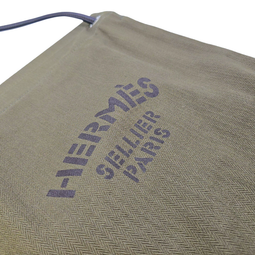Maline Grooming Bag Kaki/Ebene in Canvas Palladium hardware