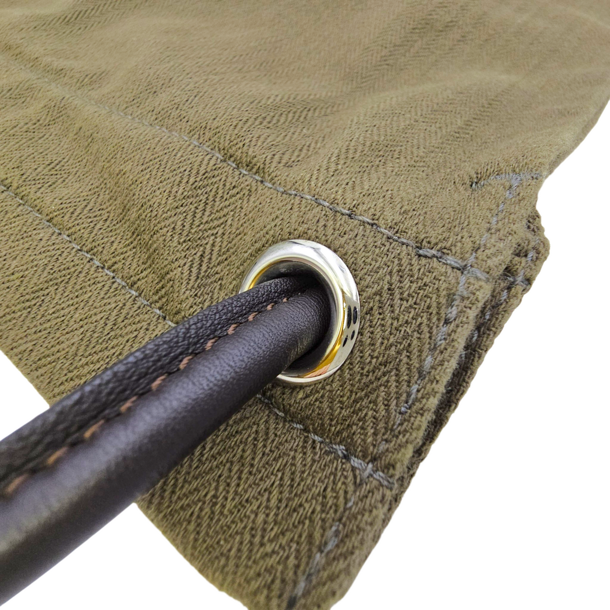 Maline Grooming Bag Kaki/Ebene in Canvas Palladium hardware