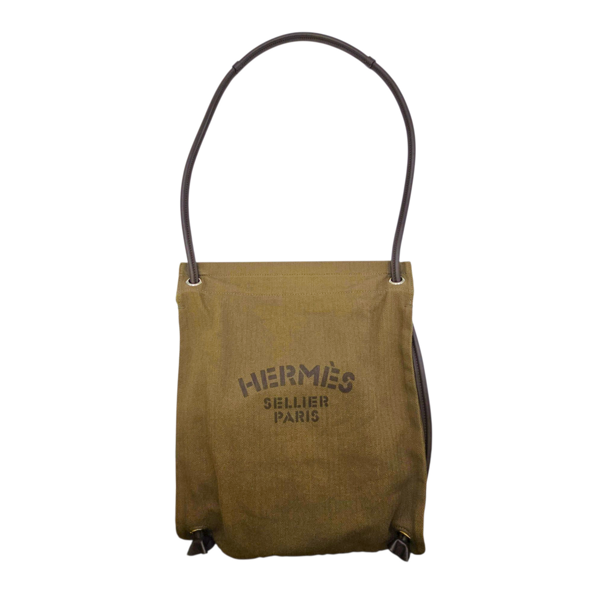 Maline Grooming Bag Kaki/Ebene in Canvas Palladium hardware