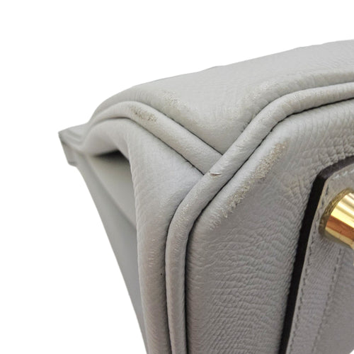 Birkin 30 Gris Mouette in Epsom Gold hardware