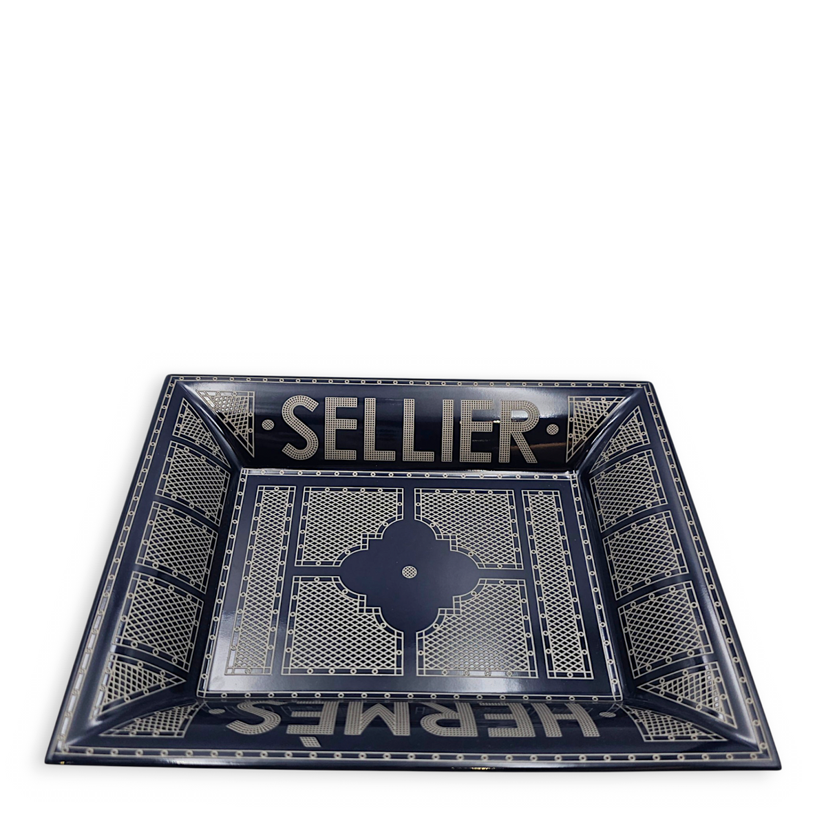 Hermes Sellier Bleu Roi Change Tray