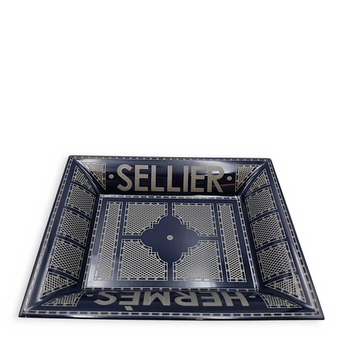 Hermes Sellier Bleu Roi Change Tray
