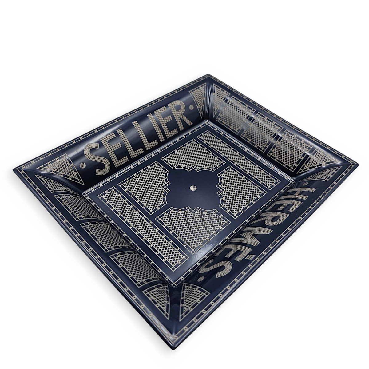Hermes Sellier Bleu Roi Change Tray
