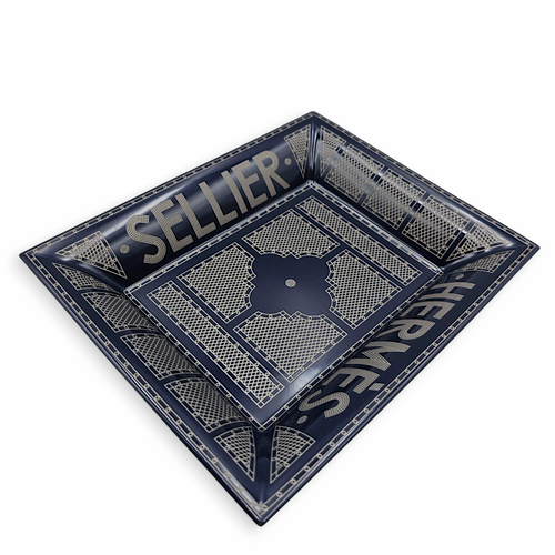 Hermes Sellier Bleu Roi Change Tray