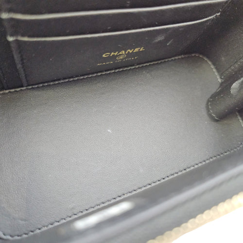 Vanity Black Vanity Bag in Caviar Leather Gold hardware