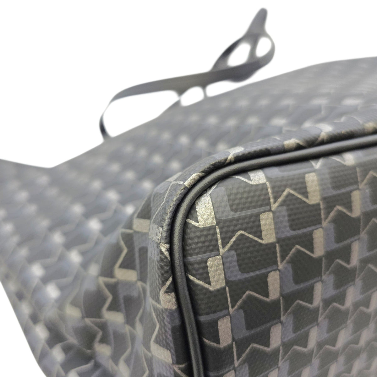Oh! Cabas Hor  MM Black Tote Bag in Coated Canvas