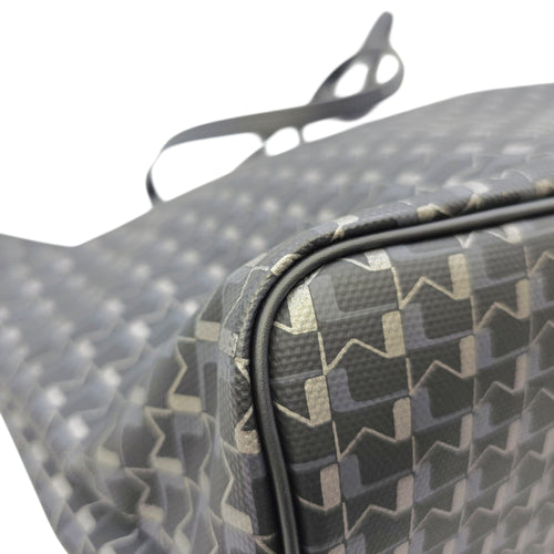 Oh! Cabas Hor  MM Black Tote Bag in Coated Canvas