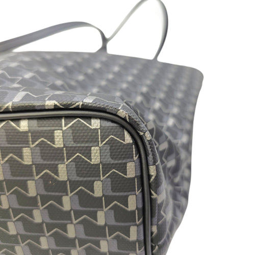 Oh! Cabas Hor  MM Black Tote Bag in Coated Canvas