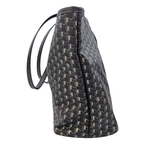 Oh! Cabas Hor  MM Black Tote Bag in Coated Canvas