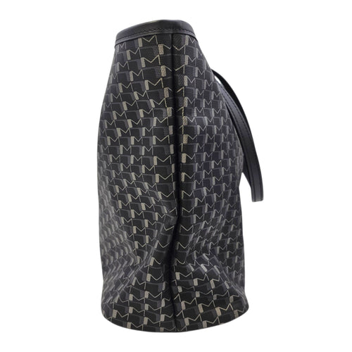 Oh! Cabas Hor  MM Black Tote Bag in Coated Canvas