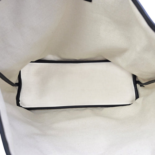 Oh! Cabas Hor  MM Black Tote Bag in Coated Canvas