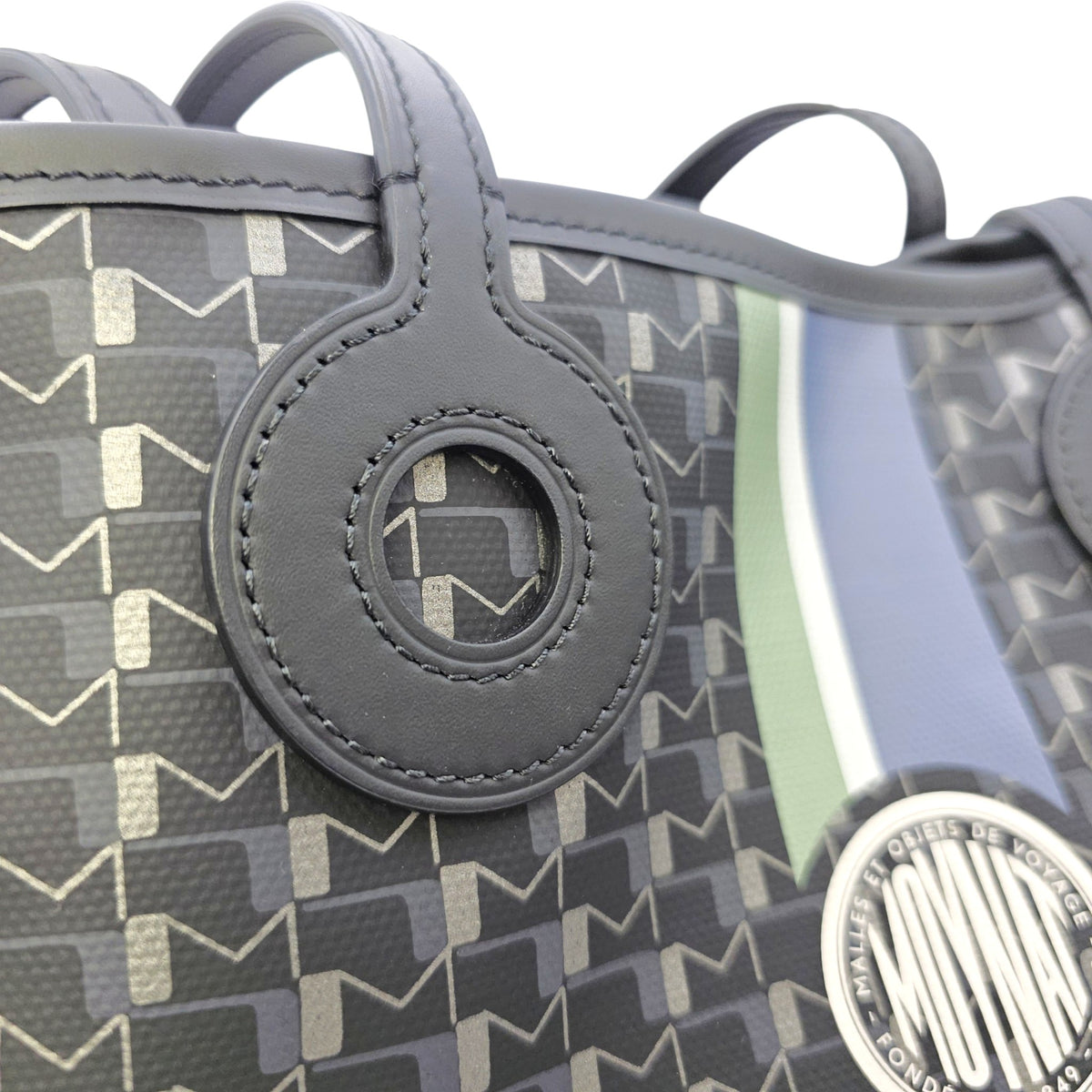 Oh! Cabas Hor  MM Black Tote Bag in Coated Canvas