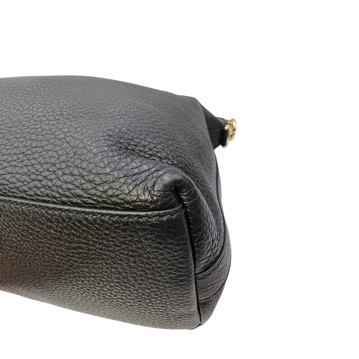 Ms GG Hobo Black Shoulder Bag in Calfskin Gold hardware