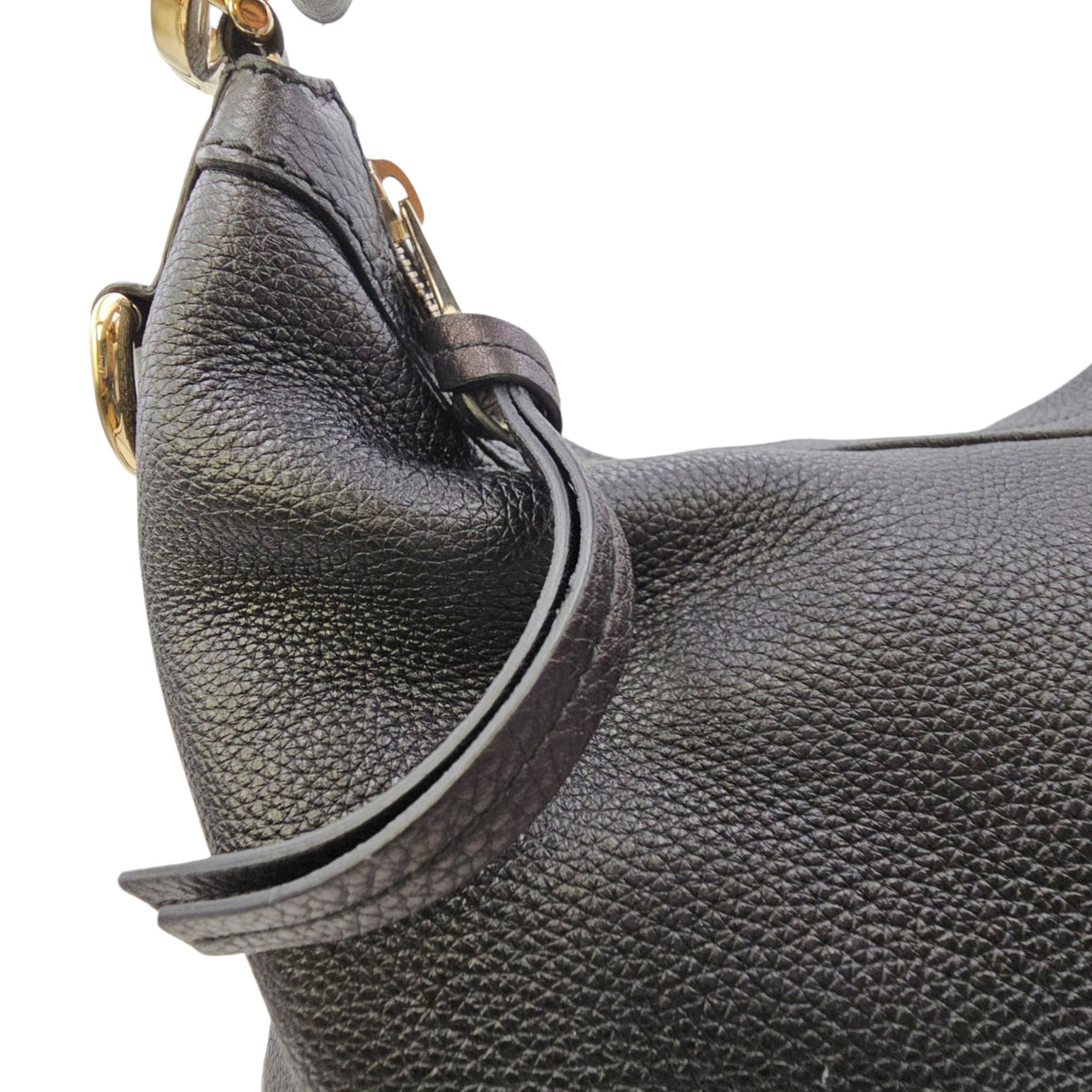 Ms GG Hobo Black Shoulder Bag in Calfskin Gold hardware