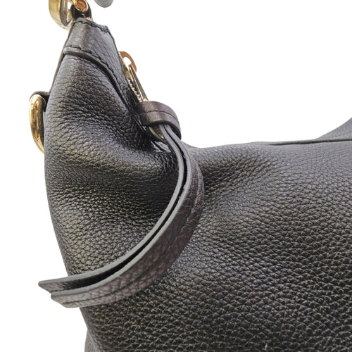 Ms GG Hobo Black Shoulder Bag in Calfskin Gold hardware