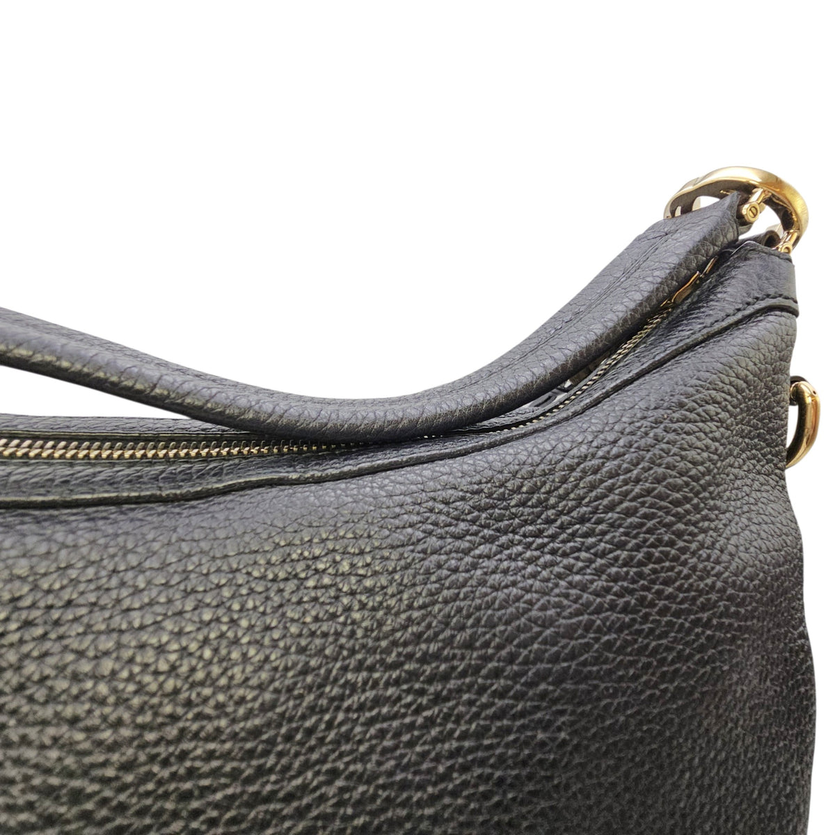 Ms GG Hobo Black Shoulder Bag in Calfskin Gold hardware