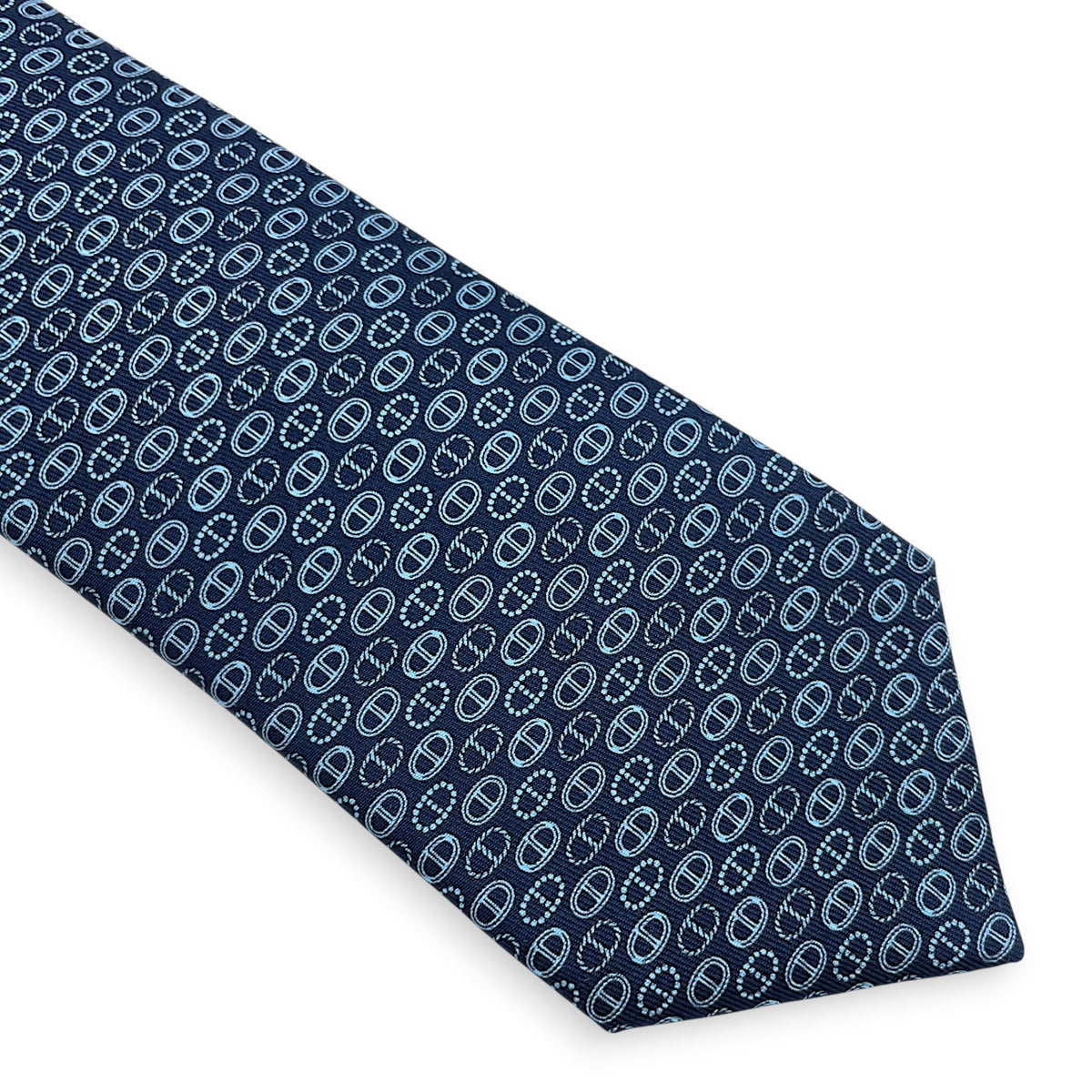 H au Maillon Tie 7cm  Marine/Ciel/Bleu  Tie