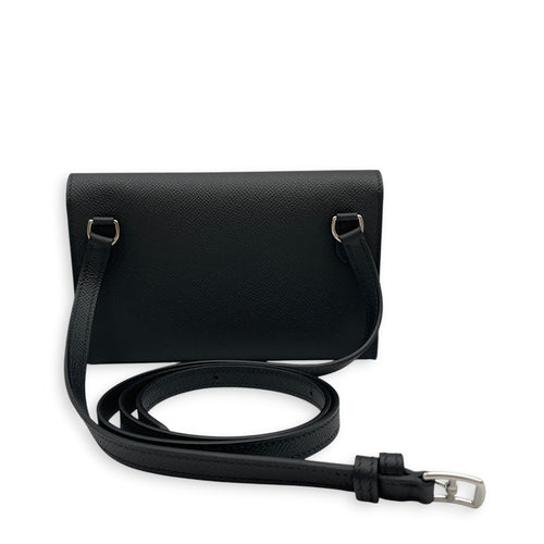 Hermesnap Noir Wallet in Epsom Palladium hardware