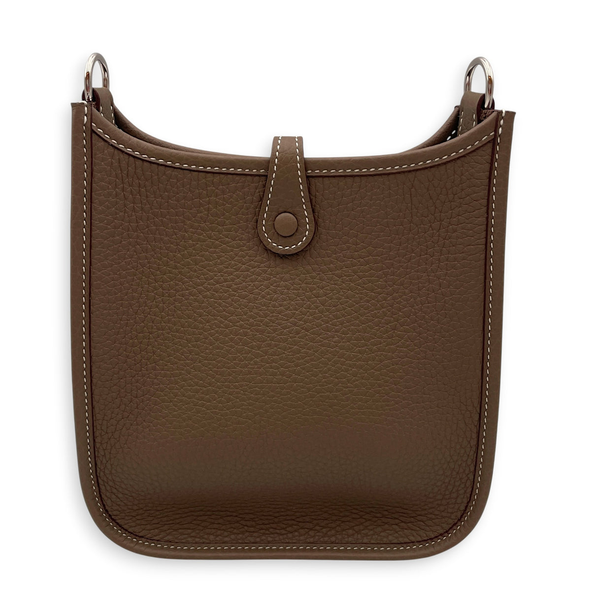 Evelyne Mini Etoupe in Clemence Palladium hardware