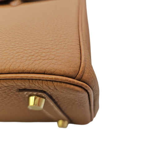 Birkin 25 Gold in Togo Gold hardware