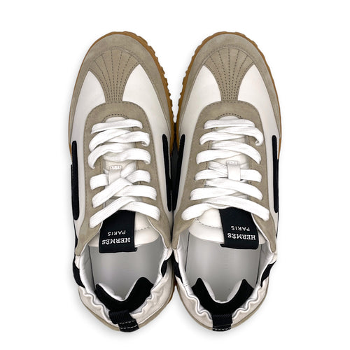 Jet Sneaker. Sz:37.5 White Sneakers in Suede Leather