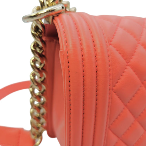 Boy Shoulder Bag in Calfskin Gold hardware