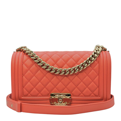 Boy Shoulder Bag in Calfskin Gold hardware