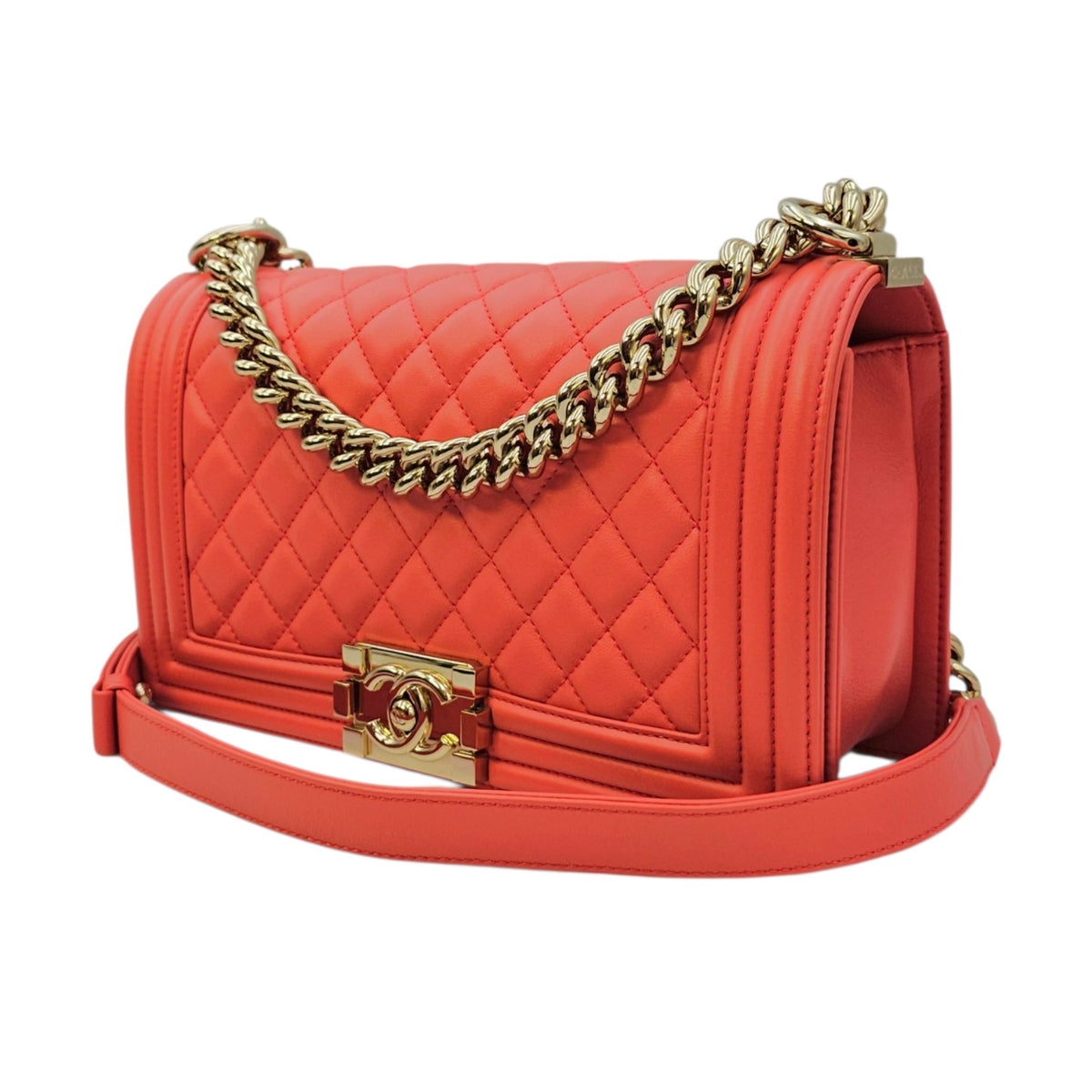 Boy Shoulder Bag in Calfskin Gold hardware