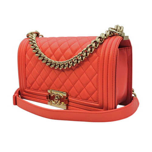 Boy Shoulder Bag in Calfskin Gold hardware