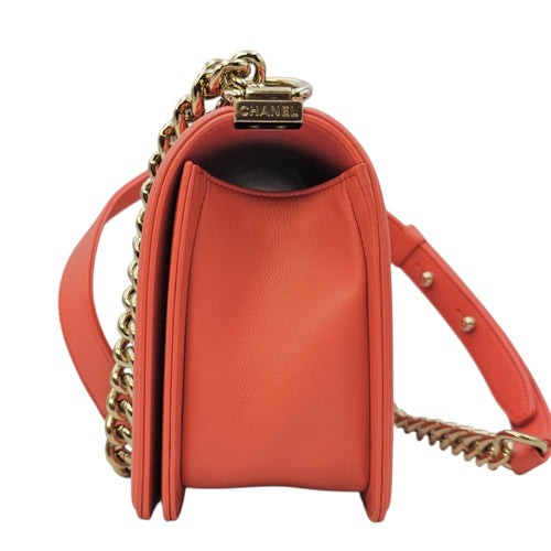 Boy Shoulder Bag in Calfskin Gold hardware
