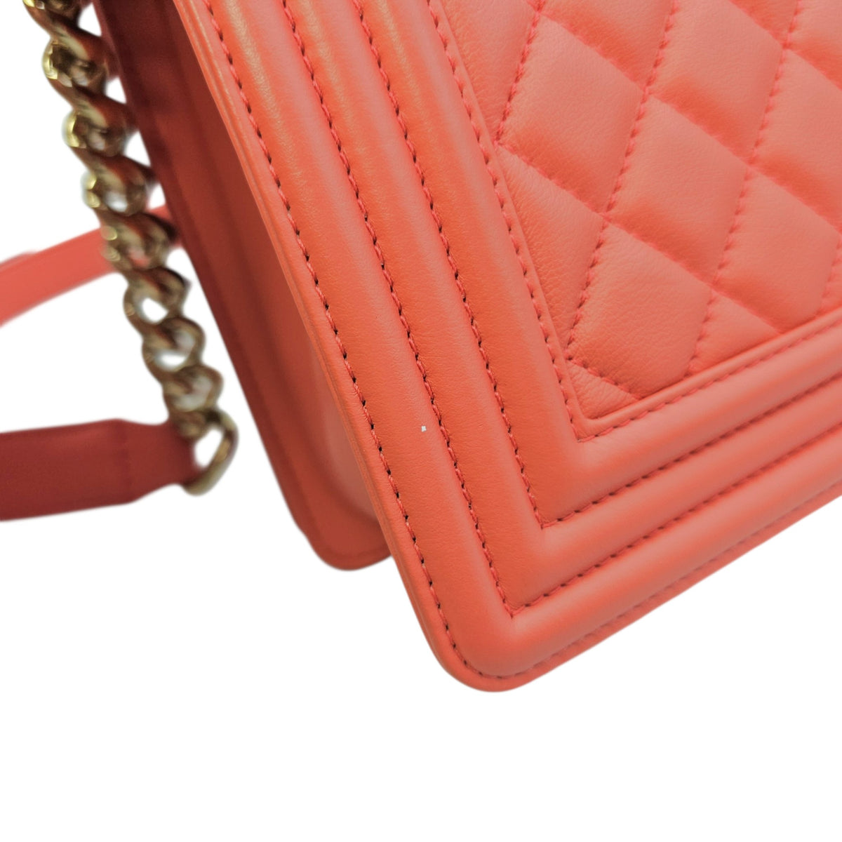 Boy Shoulder Bag in Calfskin Gold hardware